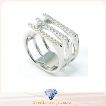 925 anillo de plata de Serling anillo cúbico Zirconia mujeres anillo anillo de plata (R10297)